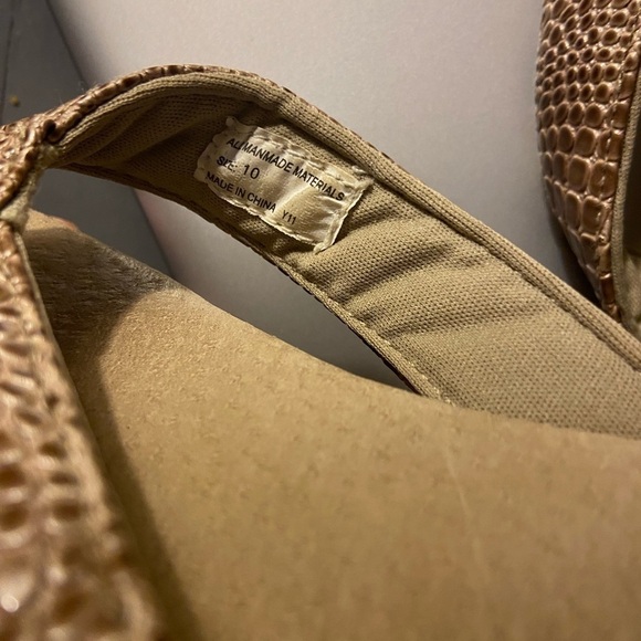 Volatile snakeskin high end thong wedges comfortable size 10 women’s - Picture 8 of 11